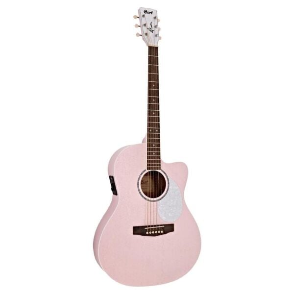 CORT JADE CLASSIC PPOP ELEKTRO AKUSTİK GİTAR, PASTEL PINK OPEN PORE