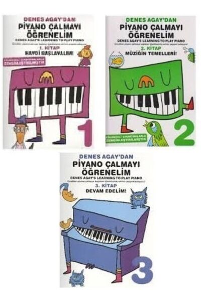 Denes Agay 'dan Piyano Çalmayı Öğrenelim 1. 2. 3. Kitap
