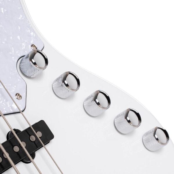 CORT NJS5WHT BASS GİTAR, 5 TELLİ, ÇANTALI, BEYAZ