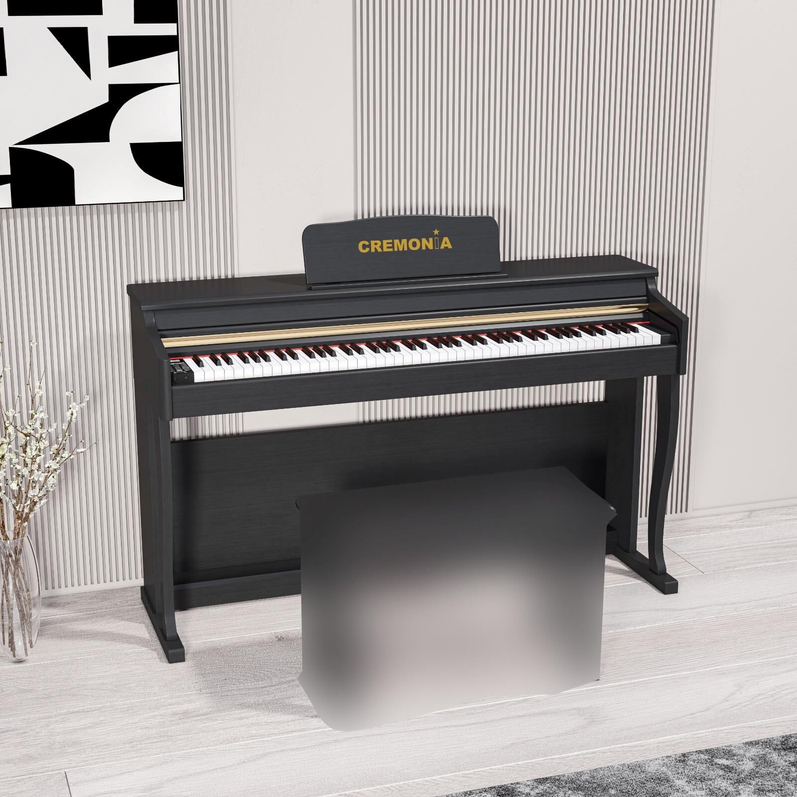 CREMONIA 58808 BK DİJİTAL PİYANO, SİYAH, 88 TUŞ