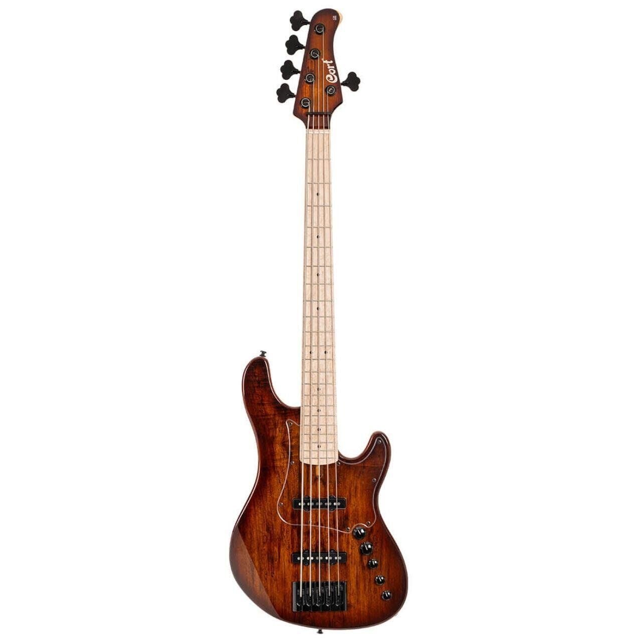 CORT GB-FUSION5ABB BASS GİTAR, 5 TELLİ, ÇANTALI, ANTIQUE BROWN BURST