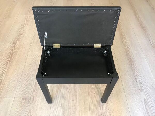 CREMONIA PTCBKL 70 CM PİYANO TABURESİ, SİYAH, SANDIKLI