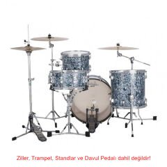 Ludwig Neusonic Downbeat Steel Blue Pearl Davul Shell Set