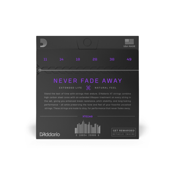DADDARIO XTE1149 ELEKTRO GİTAR TEL SETİ, XT, 11-49, MEDIUM COATED