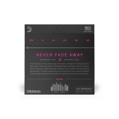 DADDARIO XTE0942 ELEKTRO GİTAR TEL SETİ, XT, 09-42, SUPER LIGHT COATED