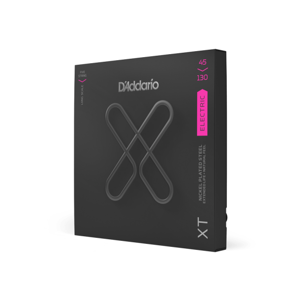DADDARIO XTB45130 BASS GİTAR TEL SETİ, XT, 45-130, 5 TELLİ, LONG SCALE