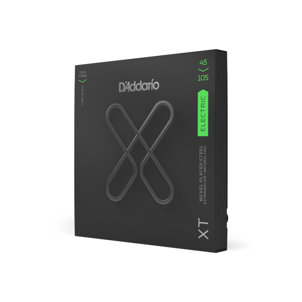DADDARIO XTB45105 BASS GİTAR TEL SETİ, 4 TELLİ,XT, 45-105, LONG SCALE