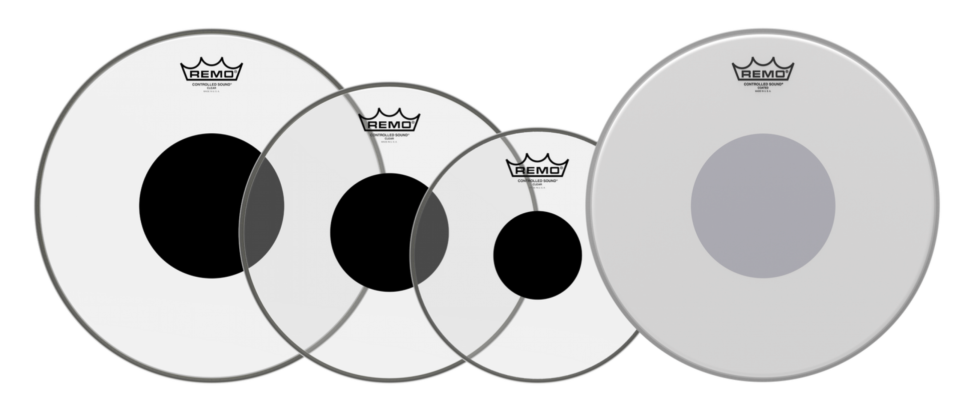 REMO PROPACK CONTROLLED SOUND® (10,12,14 Clear + 14 Coated) Deri Seti