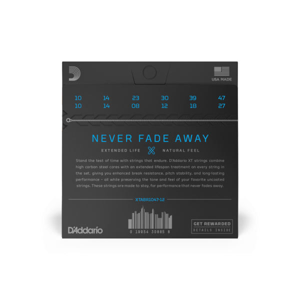 DADDARIO XTABR1047 AKUSTİK GİTAR TEL SETİ, 80/20 X-LIGHT