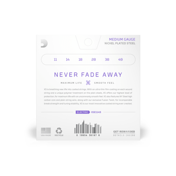 DADDARIO XSE1149 ELEKTRO GİTAR TEL SETİ, XS, 11-49, MEDIUM COATED