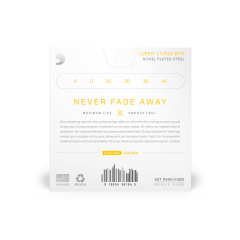 DADDARIO XSE0946 ELEKTRO GİTAR TEL SETİ, XS, 09-46, SUPER LIGHT TOP/REGULAR BOTTOM COATED