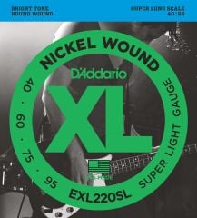 DADDARIO EXL220SL BASS GİTAR TEL SETİ, XL, 40-95, SUPER LONG