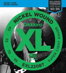DADDARIO EXL220BT BASS GİTAR TEL SETİ, XL, 40-95, LONG SCALE, NICKEL