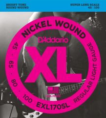 DADDARIO EXL170SL BASS GİTAR TEL SETİ , XL, 45-100, SUPER LONG