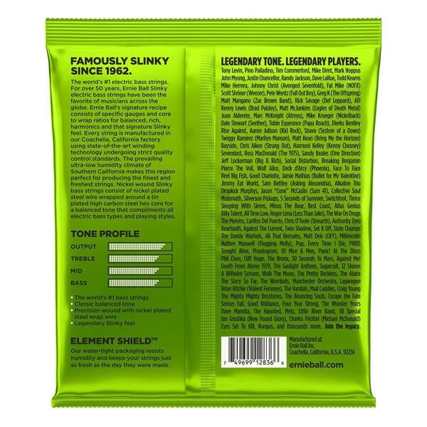 Ernie Ball P02836 Regular Slinky Nickel 45-130 (5 Telli) Bas Gitar Teli