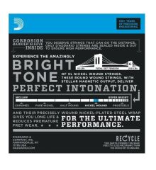 DADDARIO EXL140-8 ELEKTRO GİTAR TEL SETİ, 8 TELLİ, XL, 10-74, LIGHT TOP/HEAVY BOTTOM