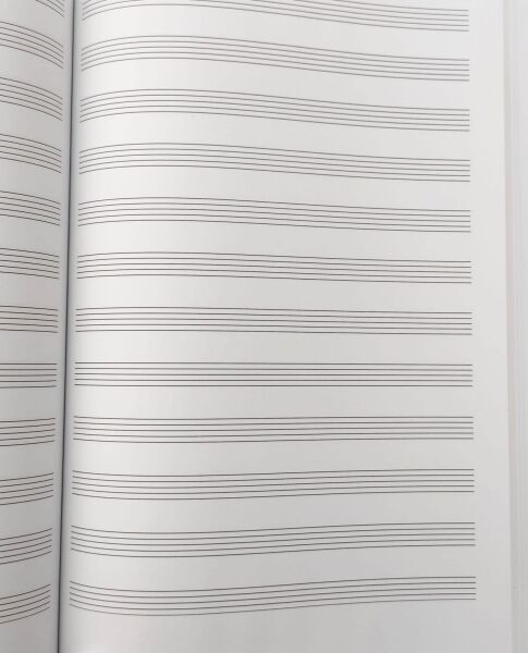 Ciltli Müzik Defteri - Nota Defteri (siyah) 55 Yaprak - 110 Sayfa