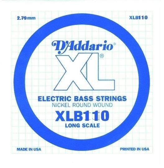 DADDARIO XLB110 BASS TEK TEL, E-(Mİ), XL NICKEL WOUND, 0.110