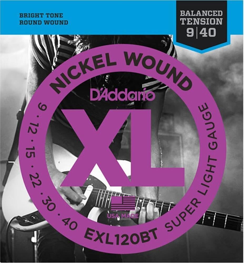 DADDARIO EXL120BT ELEKTRO GİTAR TEL SETİ, XL, 9-40, NICKEL WOUND
