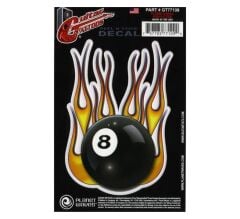 GTR TATTOO- FLAME 8 BALL STİCKER