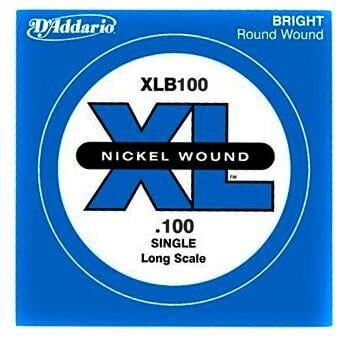 DADDARIO XLB100 BASS TEK TEL, E-(Mİ), XL NICKEL WOUND, 0.100
