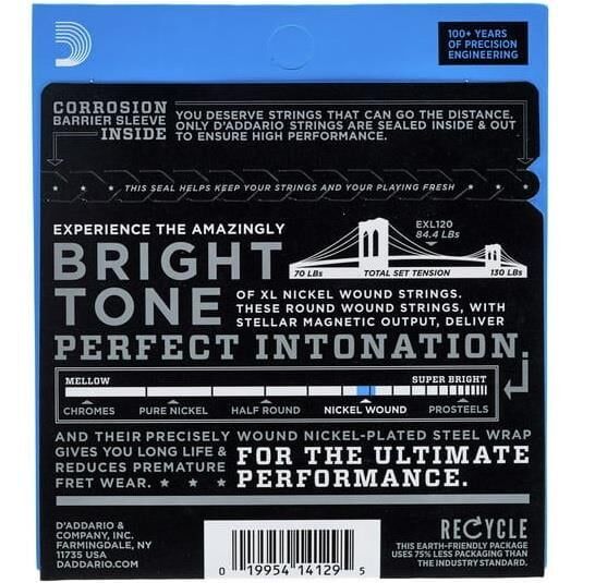 DADDARIO EXL120 ELEKTRO GİTAR TEL SETİ, XL, 9-42, SUPER LIGHT