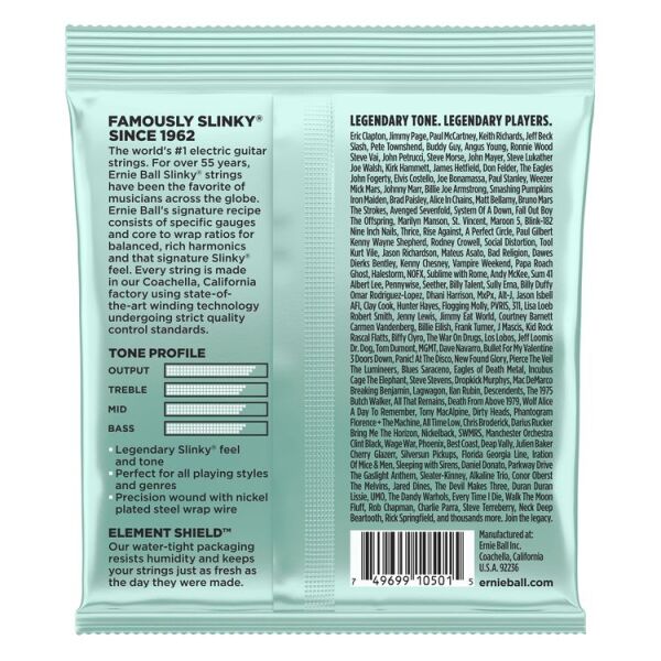 ERNIE BALL P02211 - Mondo Slinky Nickel Wound 10.5-52 Elektro Gitar Teli