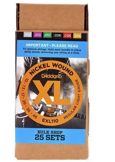 DADDARIO EXL110-B25 (25 SET) ELEKTRO GİTAR TEL SETİ, XL, 10-46, NICKEL