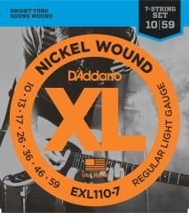 DADDARIO EXL110-7 ELEKTRO GİTAR TEL SETİ, 7 TELLİ, XL, 10-59, NICKEL