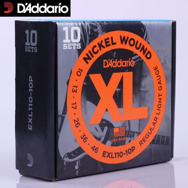 DADDARIO EXL110-10P (10 SET) ELEKTRO GİTAR TEL SETİ, XL, 10-46, NICKEL