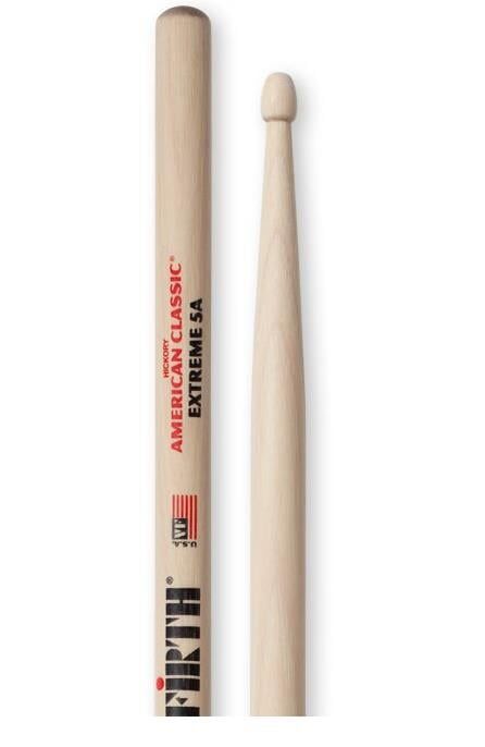 VICFIRTH X5A BAGET EXTREME 5AW, HICKORY, 0.565''x16 1/2''