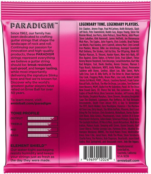 ERNIE BALL P02023 Paradigm Super Slinky 9-42 Elektro Gitar Tel Seti