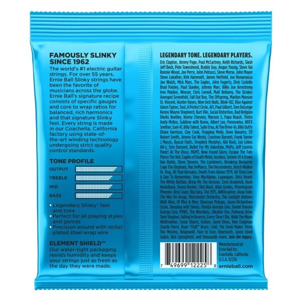 Ernie Ball P02225 Extra Slinky Nickel Wound  008-038 Elektro Gitar Teli