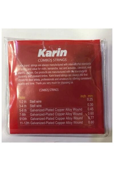 Profesyonel Standart Cümbüş Teli Seti ve Mızrap