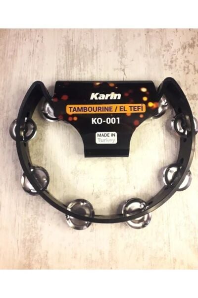 Karin Siyah Yarım Ay Zilli Tef