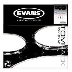 EVANS ETP-ONX2-F DERİ SETİ (10+12+14) TOM KUMLU SİYAH FUSION KİT