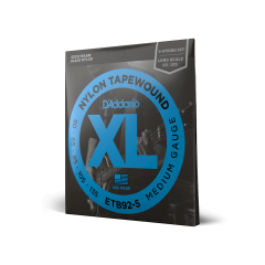 DADDARIO ETB92 BASS GİTAR TEL SETİ, 5 TELLİ, 50-105, XL NYLON TAPEWOUND, MEDIUM