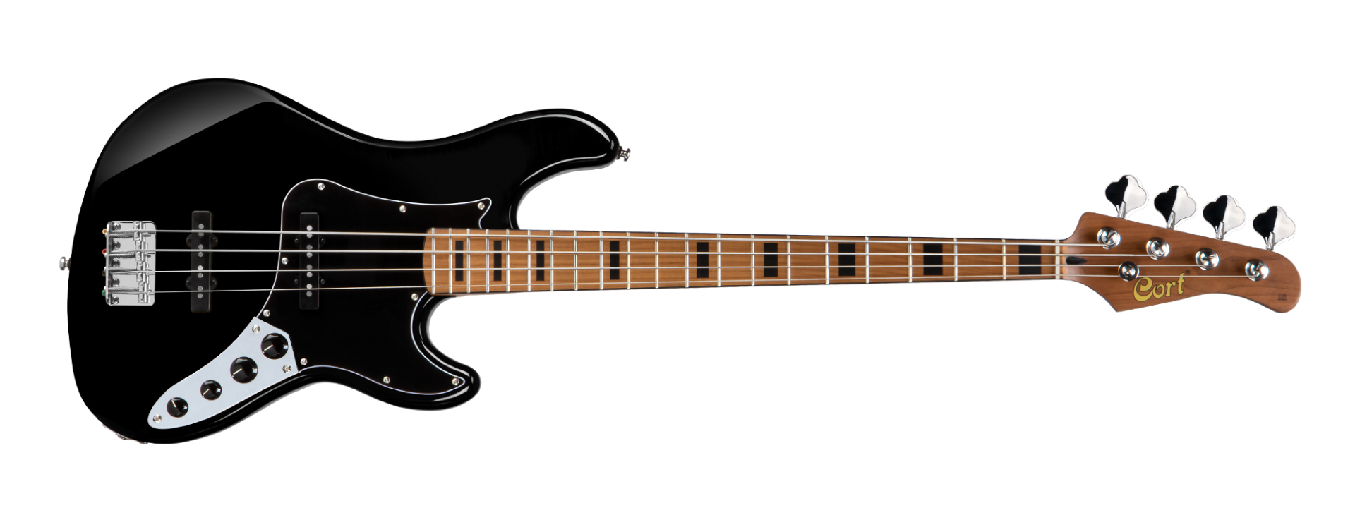 CORT GB64JJBK BASS GİTAR, 4 TELLİ, SİYAH