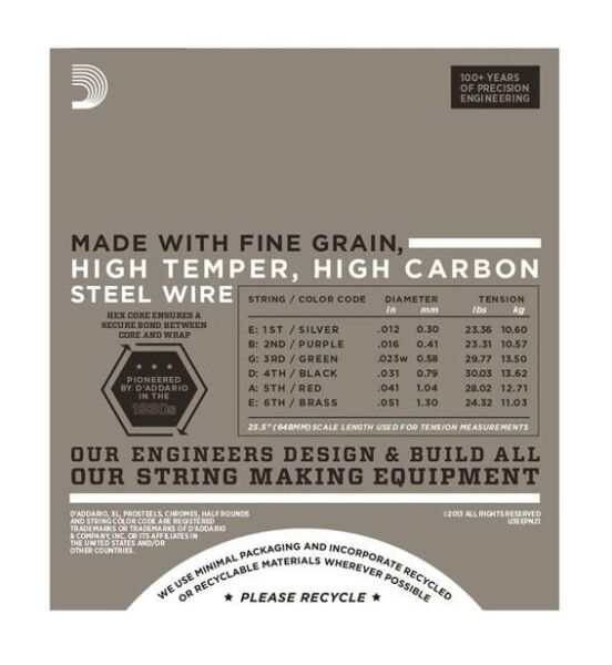 DADDARIO EPN21 ELEKTRO GİTAR SETİ, 12-51, JAZZ LITE