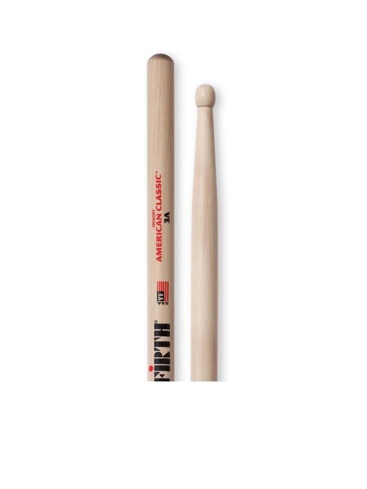VICFIRTH 3A BAGET HICKORY, 0.580''x16 (3/16)''