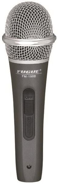 MİKROFON KABLOLU GÜMÜŞ BAŞLIKLI DİNAMİK TEK YÖNLÜ