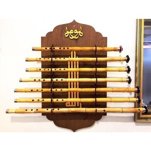 Ney Standı - Özel Tasarım El Yapımı Ney Askısı 7 Ney Kapasite