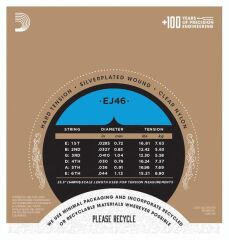 DADDARIO EJ46-3D PRO-ARTE KLASİK GİTAR TEL SETİ, 3'LÜ PAKET, HARD TENSION