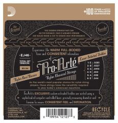 DADDARIO EJ46-3D PRO-ARTE KLASİK GİTAR TEL SETİ, 3'LÜ PAKET, HARD TENSION