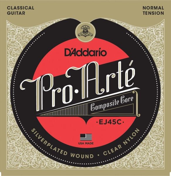 DADDARIO EJ45C PRO-ARTE KLASİK GİTAR TEL SETİ, COMPOSITE CORE, NORMAL TENSION