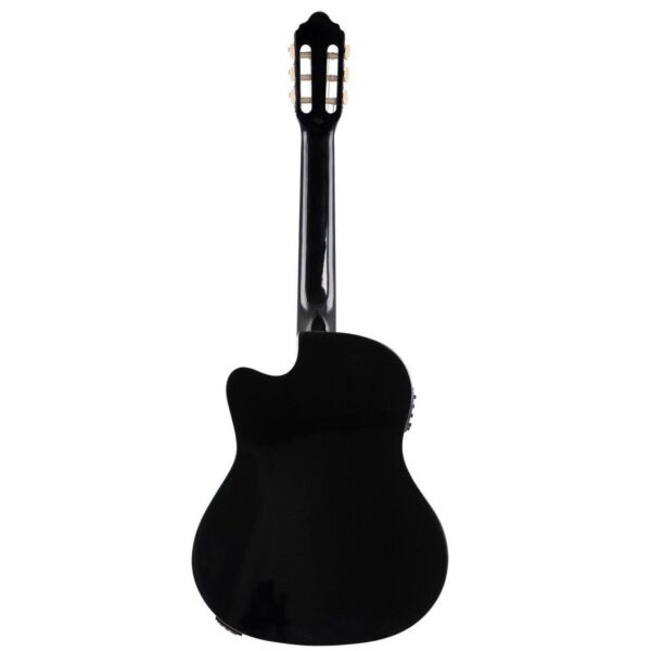 VALENCIA VC104TCVTBK ELEKTRO KLASİK GİTAR, 4/4, SİYAH, SAP ÇELİKLİ