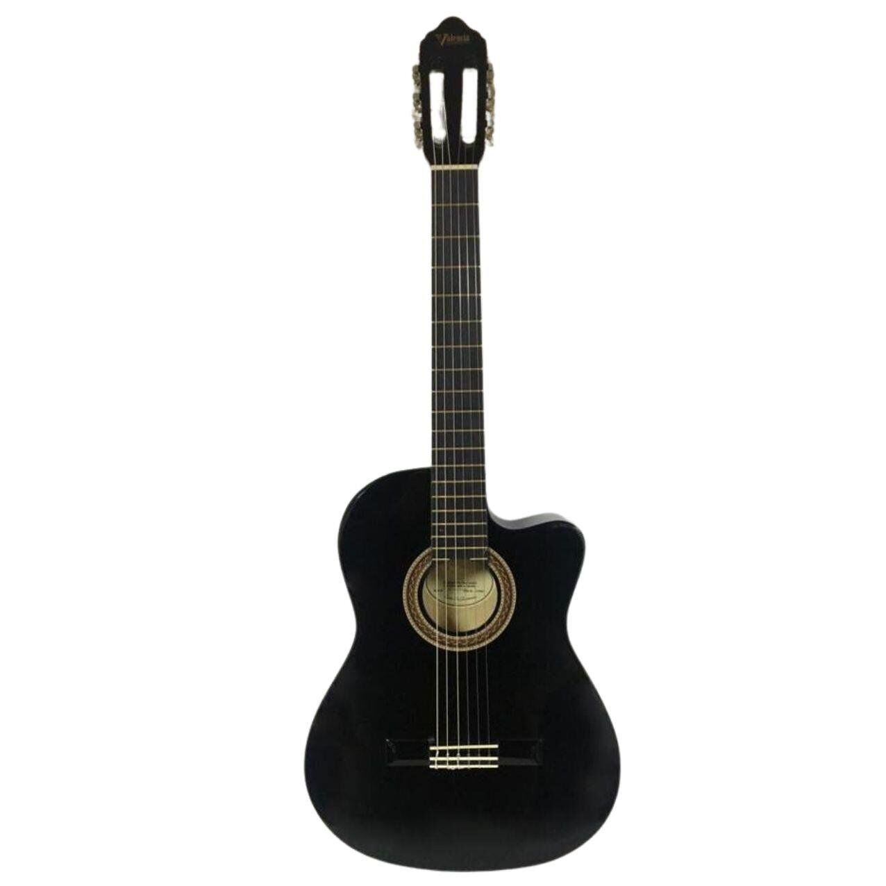 VALENCIA VC104TCVTBK ELEKTRO KLASİK GİTAR, 4/4, SİYAH, SAP ÇELİKLİ