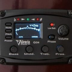 VALENCIA VC104TCE ELEKTRO KLASİK GİTAR, 4/4, NATUREL, SAP ÇELİKLİ