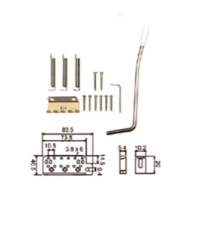 ELEKTRO TREMOLO KÖPRÜ+KOL SET SİYAH DR.PARTS (8 Vİ
