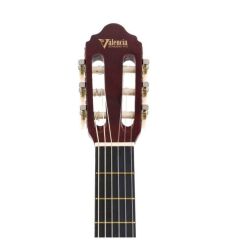 VALENCIA VC104TCBK KLASİK GİTAR, 4/4, SİYAH, CUTAWAY, SAP ÇELİKLİ